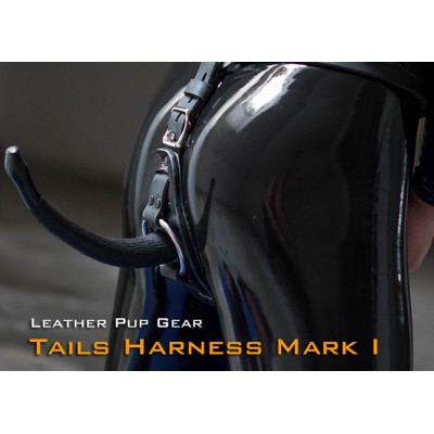 (RD1092)Luxury Customize Handmade Leather Pup Gear Puppy Tail Harness Fetish Wear